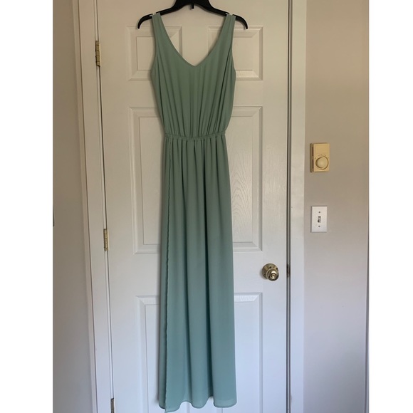 Kendall Maxi Dress. Color: Dusty Mint Crisp. Show Me Your Mumu. Size Medium. - Picture 2 of 5